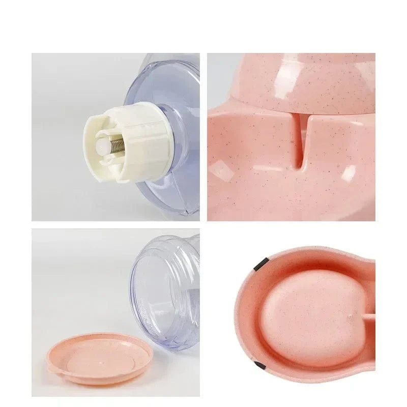 Automatische Futterspender für Hunde, Plastikwasserflasche, Katzennapf, Füttern und Trinken, Wasserspender für Hunde, Futternapf für Haustiere, Heimtierbedarf