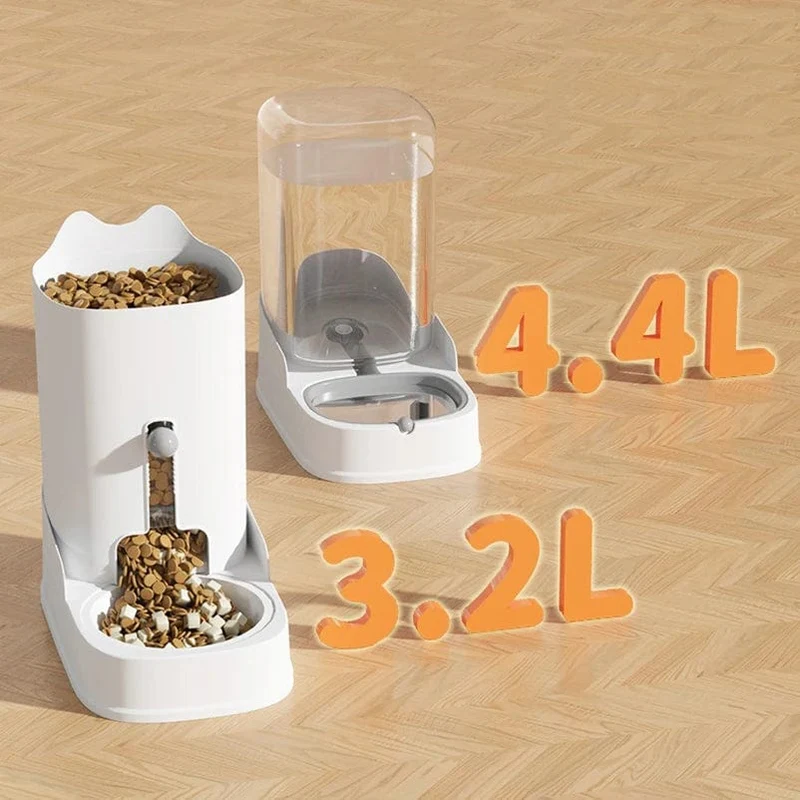 3.2 l großer Kapazität Haustier Katze automatischer Futter-Wasserspender Trinkbrunnen Flasche Schüssel Hund Katze Trinker Feeder Hund trinken Haustierbedarf