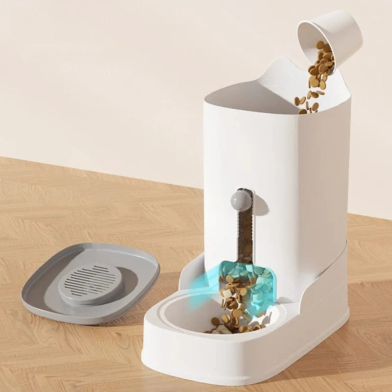 3.2 l großer Kapazität Haustier Katze automatischer Futter-Wasserspender Trinkbrunnen Flasche Schüssel Hund Katze Trinker Feeder Hund trinken Haustierbedarf