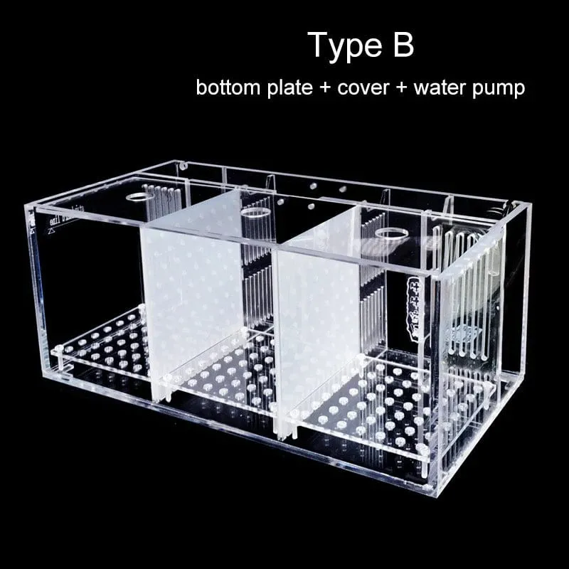 220 V Kreative Betta Fisch Tank Zucht Inkubator Isolation Box Wasser-freies Desktop Kleine Acryl Ökologische Aquarium Tank