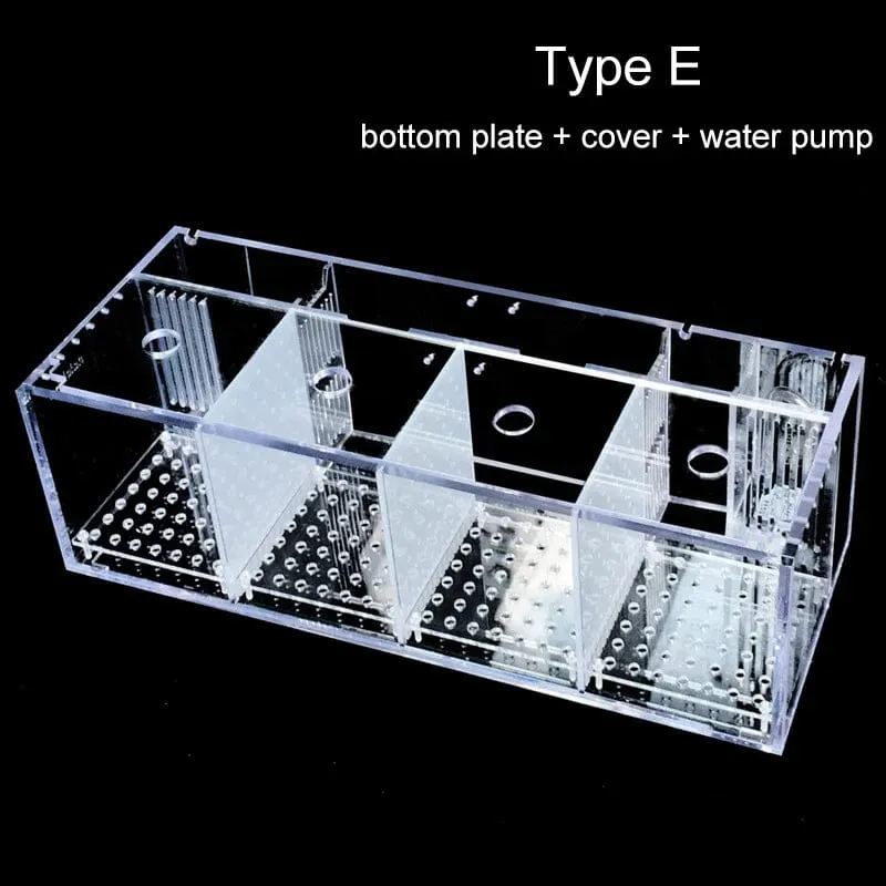 220 V Kreative Betta Fisch Tank Zucht Inkubator Isolation Box Wasser-freies Desktop Kleine Acryl Ökologische Aquarium Tank