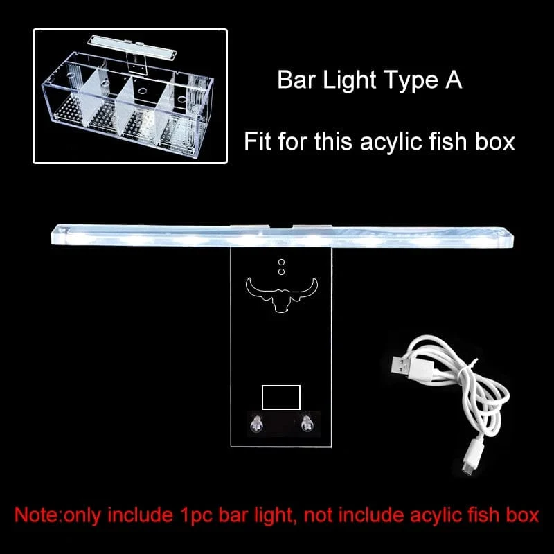 220 V Kreative Betta Fisch Tank Zucht Inkubator Isolation Box Wasser-freies Desktop Kleine Acryl Ökologische Aquarium Tank