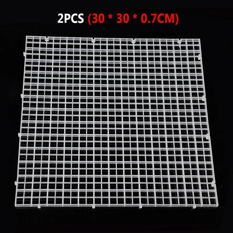 2 stücke Kies Grid Isolation Bord Aquarium Separator Kostenloser Cut Aquarium Teiler Filtration Net Reinigung Werkzeug Ersatzteile