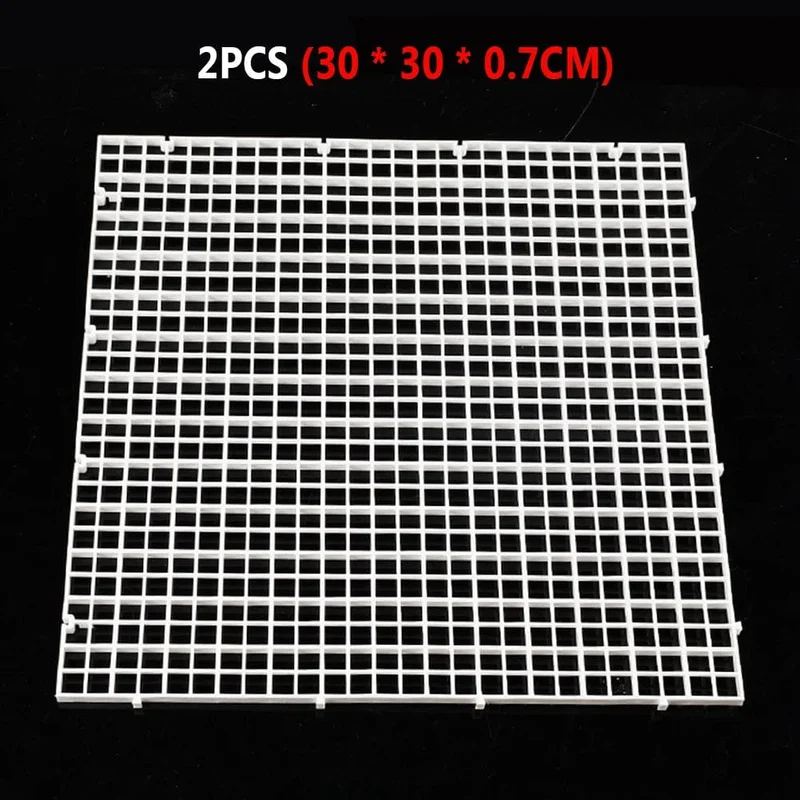 2 stücke Kies Grid Isolation Bord Aquarium Separator Kostenloser Cut Aquarium Teiler Filtration Net Reinigung Werkzeug Ersatzteile