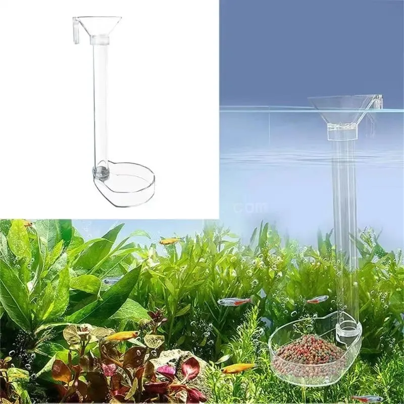 1 Set Aquarium Acryl Fütterung Rohr Schüssel Aquarium Garnelen Aquarium Acryl Fütterung Werkzeuge Anti-drift Fütterung Feeder
