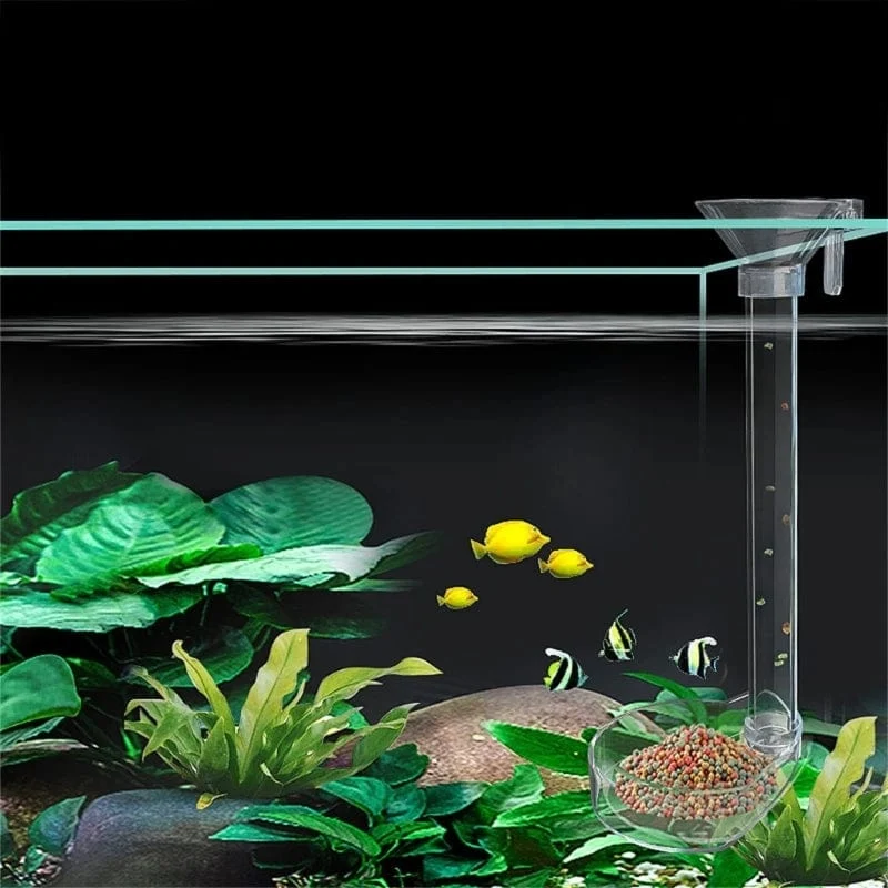 1 Set Aquarium Acryl Fütterung Rohr Schüssel Aquarium Garnelen Aquarium Acryl Fütterung Werkzeuge Anti-drift Fütterung Feeder