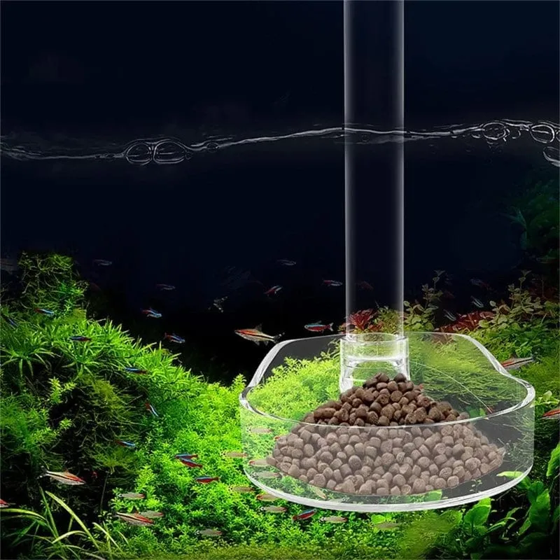 1 Set Aquarium Acryl Fütterung Rohr Schüssel Aquarium Garnelen Aquarium Acryl Fütterung Werkzeuge Anti-drift Fütterung Feeder