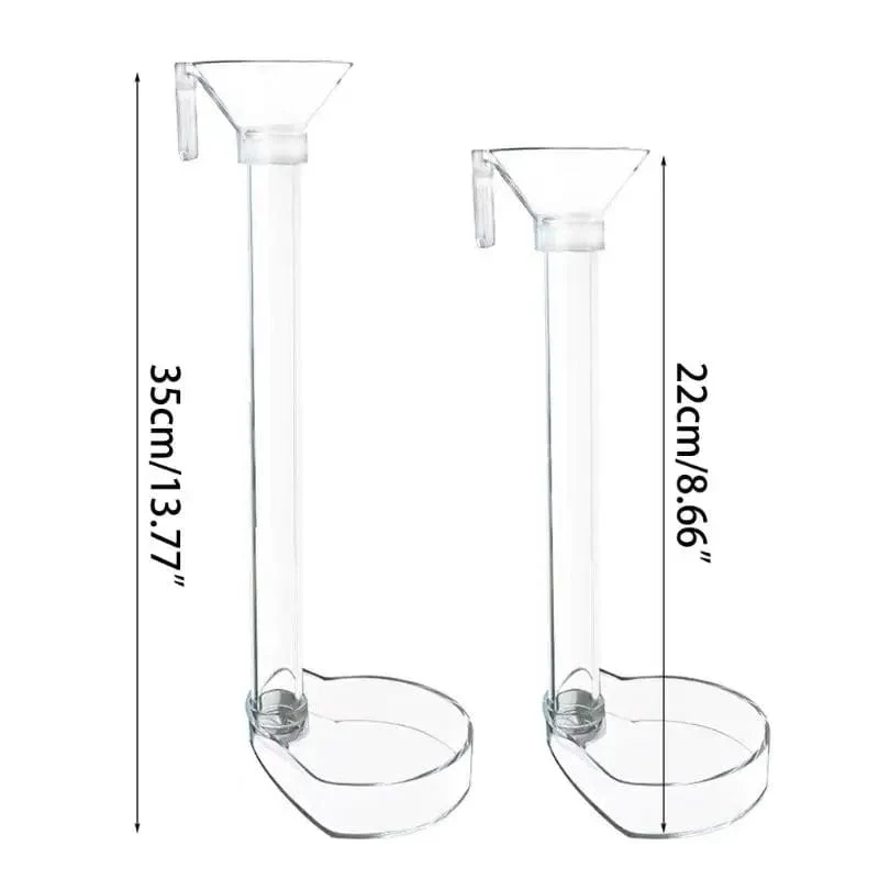 1 Set Aquarium Acryl Fütterung Rohr Schüssel Aquarium Garnelen Aquarium Acryl Fütterung Werkzeuge Anti-drift Fütterung Feeder