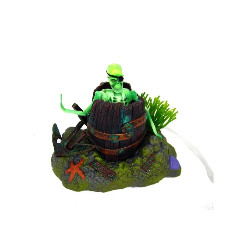 Hot Aquarium Dekoration Skelett auf Toilette Aquarium Ornament Dekor für Aquarium Tank WJ07
