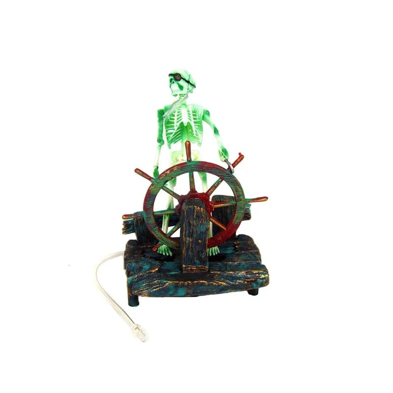 Hot Aquarium Dekoration Skelett auf Toilette Aquarium Ornament Dekor für Aquarium Tank WJ07