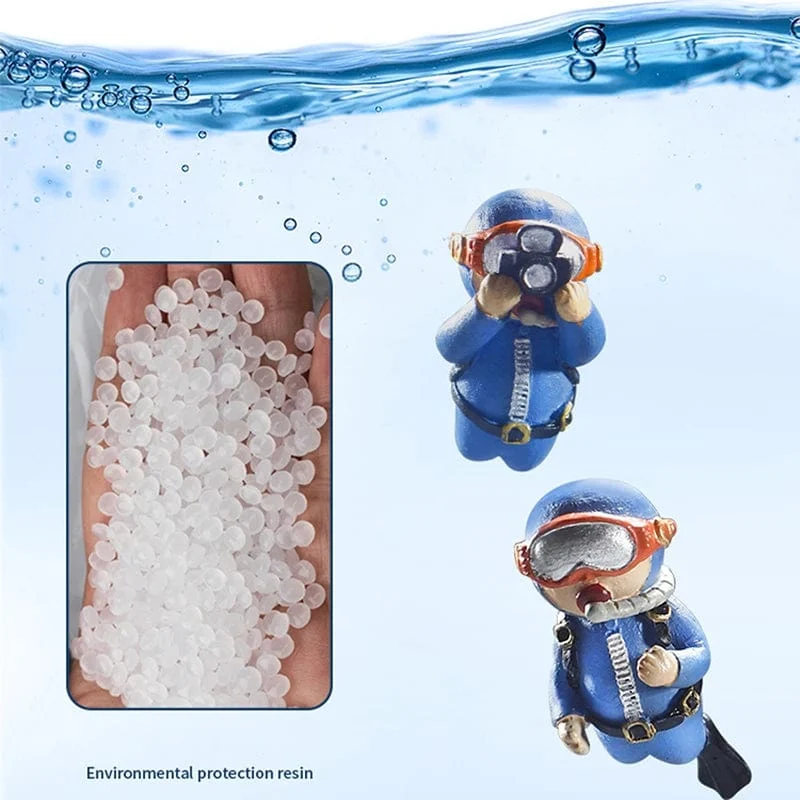 Aquarium-Dekoration, leuchtend grün, Mini-Schwimmtaucher, Aquarium-Ornamente, kleine schwimmende Kugel, Aquarium-Zubehör