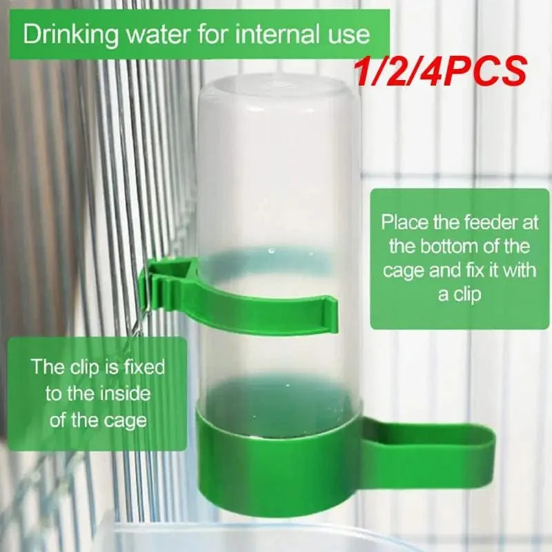 1/2/4 STÜCKE Vogelfutterspender Kunststoff Futter-/Wasserfütterung Automatische Trinker Papagei Haustier Papagei Trinkbecher Schalen Haustier Vogelbedarf