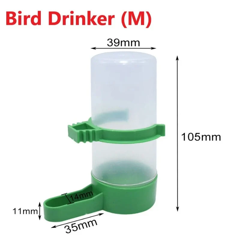 1/2/4 STÜCKE Vogelfutterspender Kunststoff Futter-/Wasserfütterung Automatische Trinker Papagei Haustier Papagei Trinkbecher Schalen Haustier Vogelbedarf