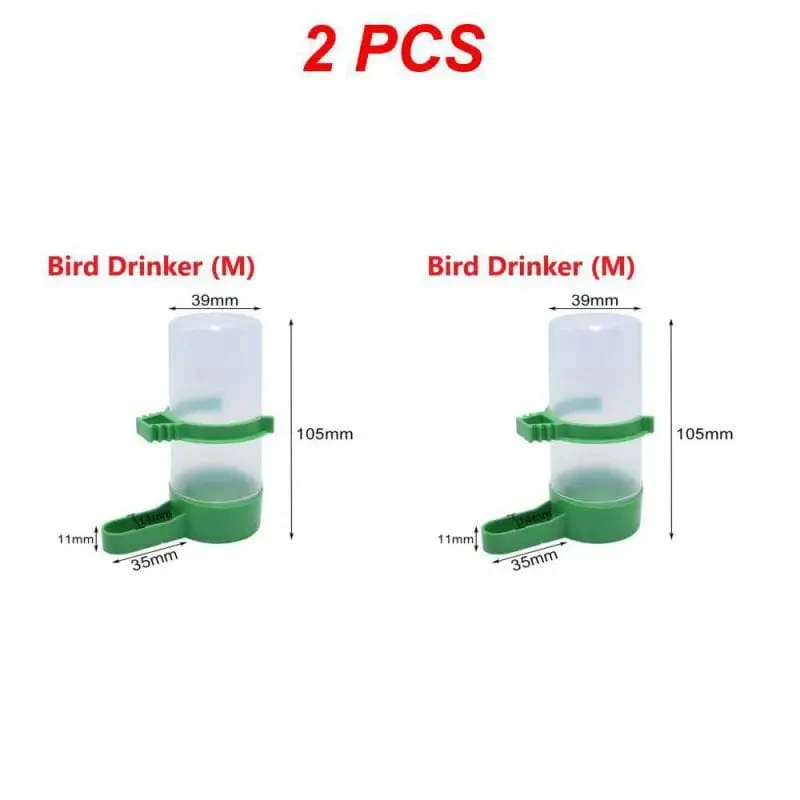 1/2/4 STÜCKE Vogelfutterspender Kunststoff Futter-/Wasserfütterung Automatische Trinker Papagei Haustier Papagei Trinkbecher Schalen Haustier Vogelbedarf