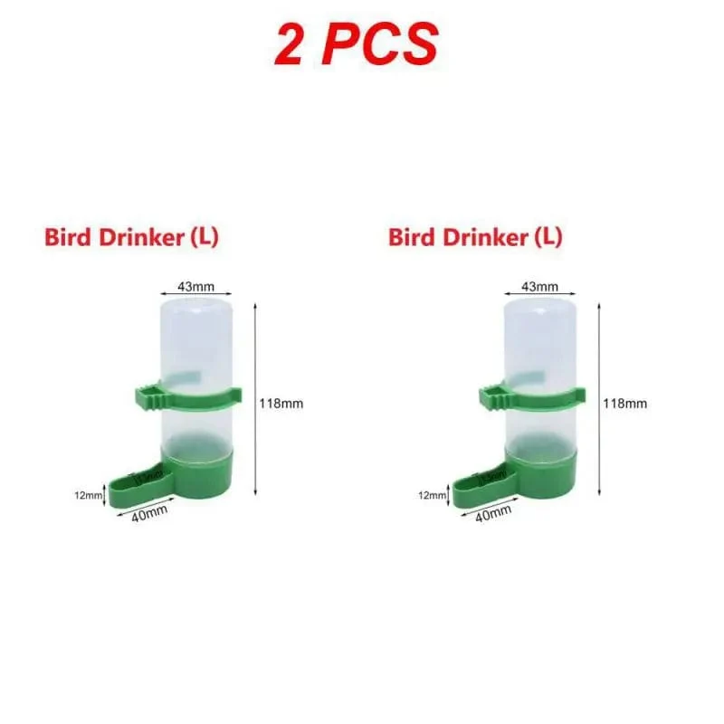1/2/4 STÜCKE Vogelfutterspender Kunststoff Futter-/Wasserfütterung Automatische Trinker Papagei Haustier Papagei Trinkbecher Schalen Haustier Vogelbedarf