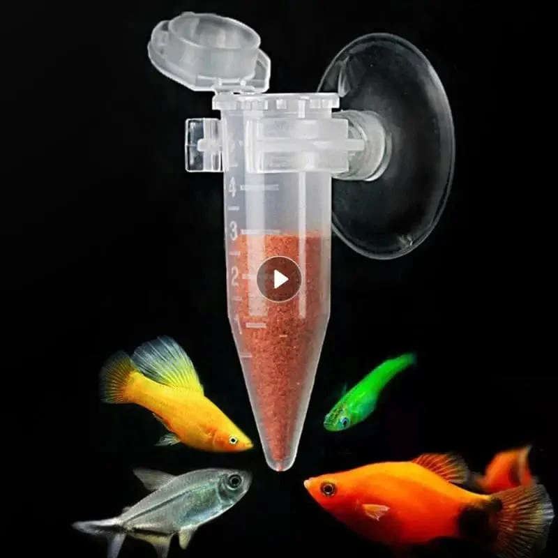 Automatischer Fischfutterspender Artemia-Futterspender Rotwurm-Futterspender Wurm-Trichterbecher Fischfutter-Fütterungswerkzeug Aquarium-Zubehör