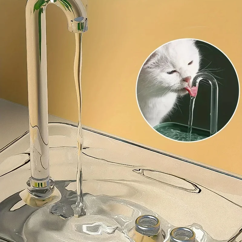 Ultra-leiser Filter für Wasserbrunnen für Katzen, intelligenter automatischer Wasserspender für Haustiere und Hunde, Pumpe zur Vermeidung von Burnouts, 1.5 l, Umwälzfilter