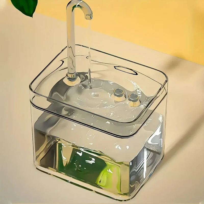 Ultra-leiser Filter für Wasserbrunnen für Katzen, intelligenter automatischer Wasserspender für Haustiere und Hunde, Pumpe zur Vermeidung von Burnouts, 1.5 l, Umwälzfilter
