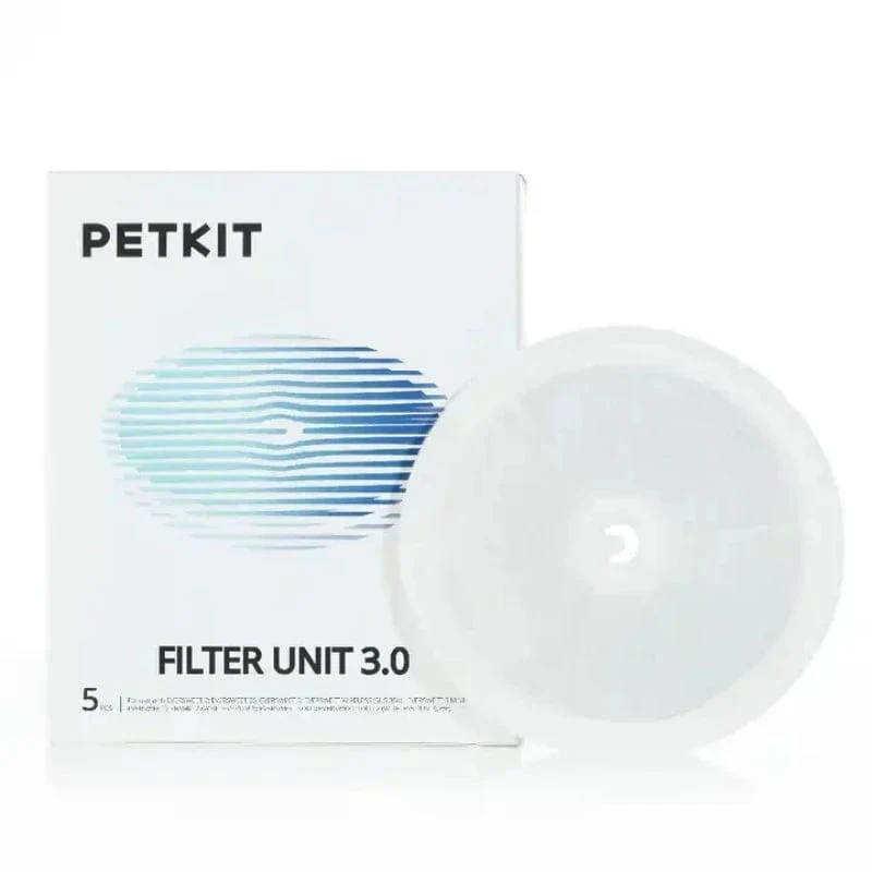 PETKIT Filter für automatischen Futterspender für Haustiere, Katzentrinkbrunnen, 5 Stück, Filter 3.0, Katzengesundheitstrinkbrunnen, Ersatzfilter, Heimtierbedarf