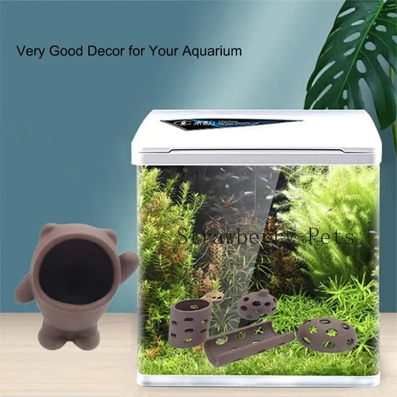 Keramik Aquarium Dekoration Fisch Garnelen Shelter Haus Keramik Skorpion Haus Kanister Simulation Stein Aquarium Dekor Große