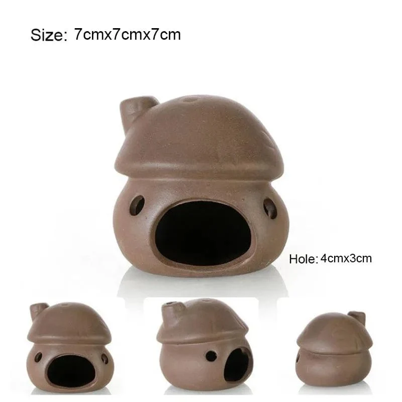 Keramik Aquarium Dekoration Fisch Garnelen Shelter Haus Keramik Skorpion Haus Kanister Simulation Stein Aquarium Dekor Große