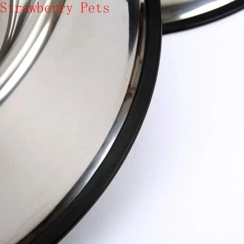 Edelstahl Haustier Hund Schüssel Lebensmittel Lagerung Container Hundefutter Schüssel Wasser Flasche Haustier Schüssel Feeder Schüssel für Kleine Große Hunde katzen