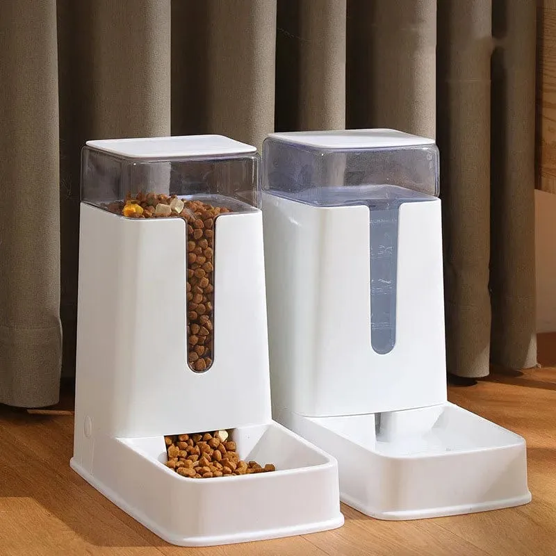 3.5 l automatischer Futterspender für Hunde und Katzen, Futternapf mit großer Kapazität, Wasser- und Futterspender für Hunde und Katzen, Haustierbedarf, Trinkbrunnen