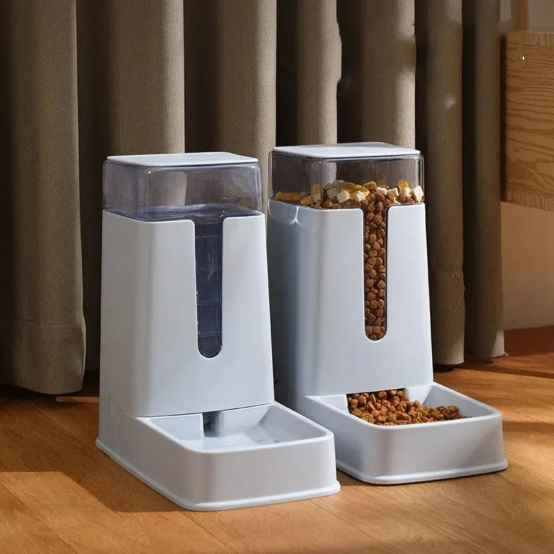 3.5 l automatischer Futterspender für Hunde und Katzen, Futternapf mit großer Kapazität, Wasser- und Futterspender für Hunde und Katzen, Haustierbedarf, Trinkbrunnen