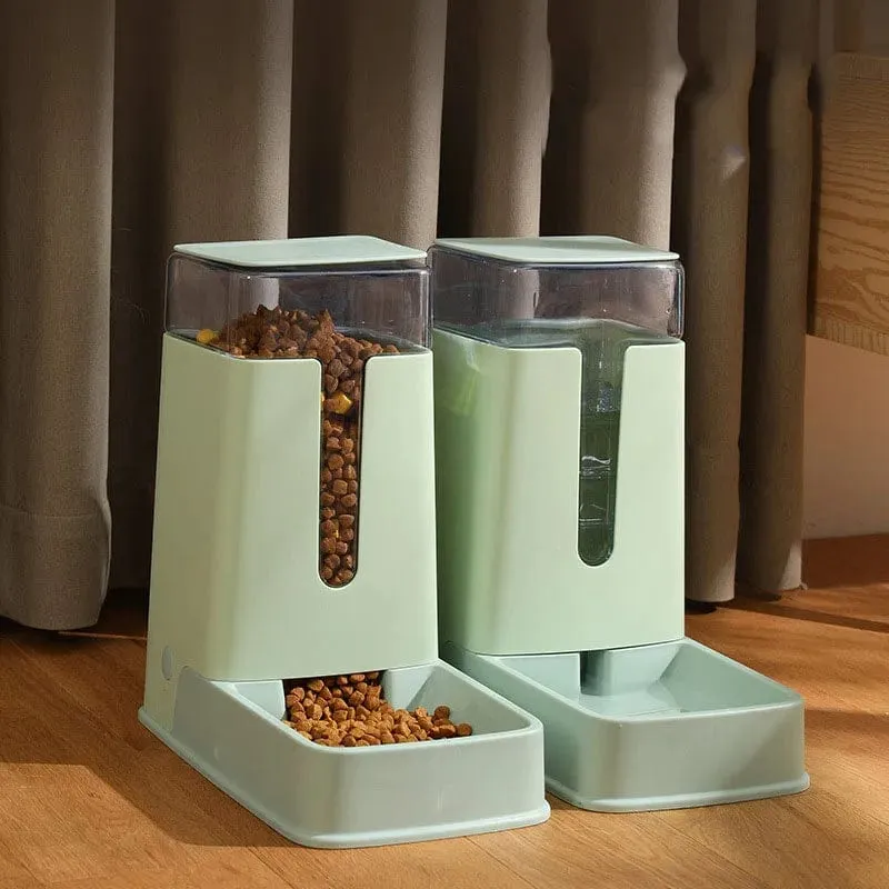3.5 l automatischer Futterspender für Hunde und Katzen, Futternapf mit großer Kapazität, Wasser- und Futterspender für Hunde und Katzen, Haustierbedarf, Trinkbrunnen