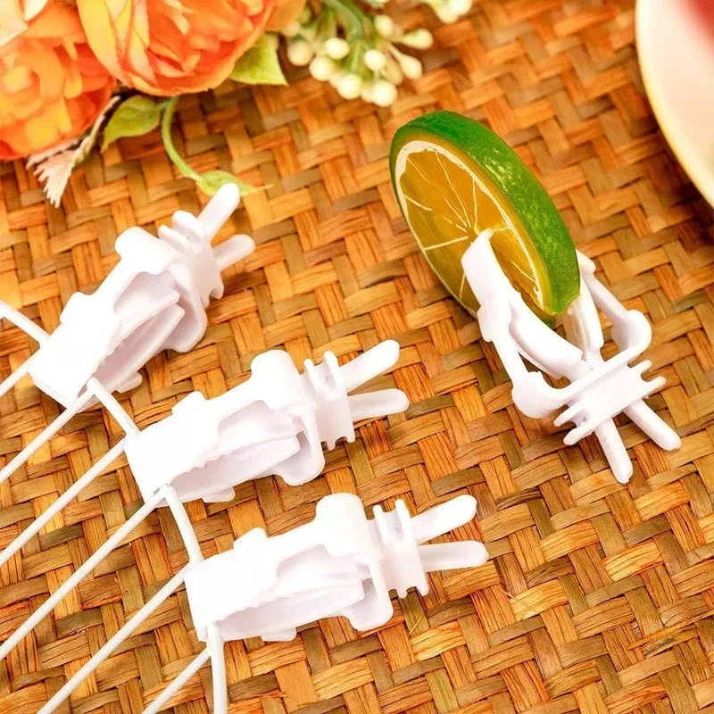 12 stücke Vögel Lebensmittel Halter Haustier Papagei Fütterung Obst Gemüse Clip Tintenfisch Knochen Feeder Gerät Pin Clamp Vogel Käfig Zubehör