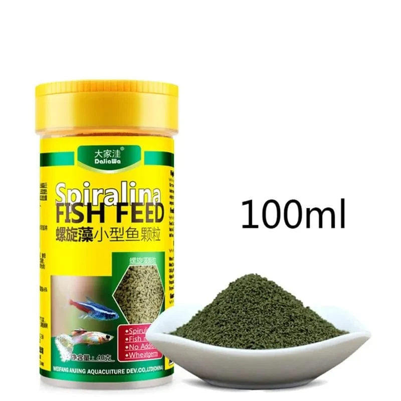 Spirulina-Futter, tropische Fischernährung für Aquarien, farbverstärktes Futter