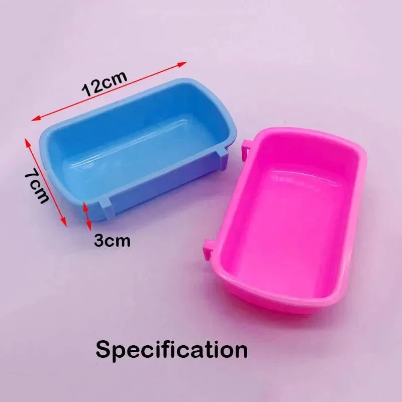 Aufhängbarer Futterspender aus Kunststoff für Hamster, Eichhörnchen, kleine Haustiere, Wasser-/Trinknapf, Futternapf, Haustiere, Hamsterkäfig, Produktzubehör