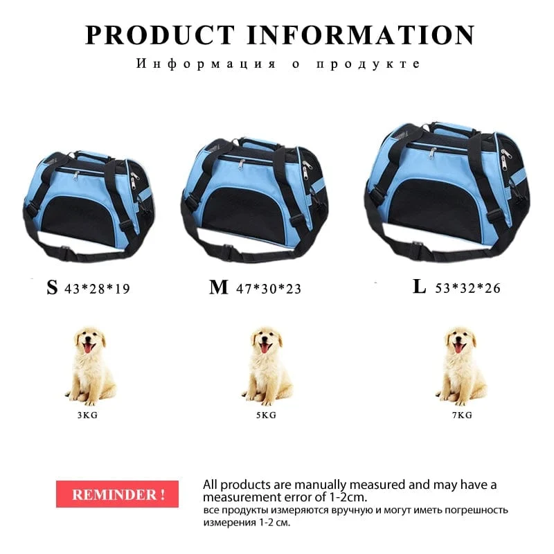 Katzentaschen, tragbare Hunde-Tragetasche, atmungsaktive Netz-Tragetaschen für kleine Hunde, faltbare Katzen-Handtasche, Reise-Haustiertasche, Transporttasche