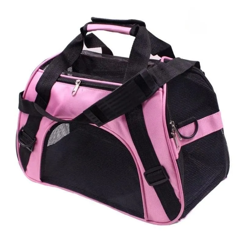 Katzentaschen, tragbare Hunde-Tragetasche, atmungsaktive Netz-Tragetaschen für kleine Hunde, faltbare Katzen-Handtasche, Reise-Haustiertasche, Transporttasche