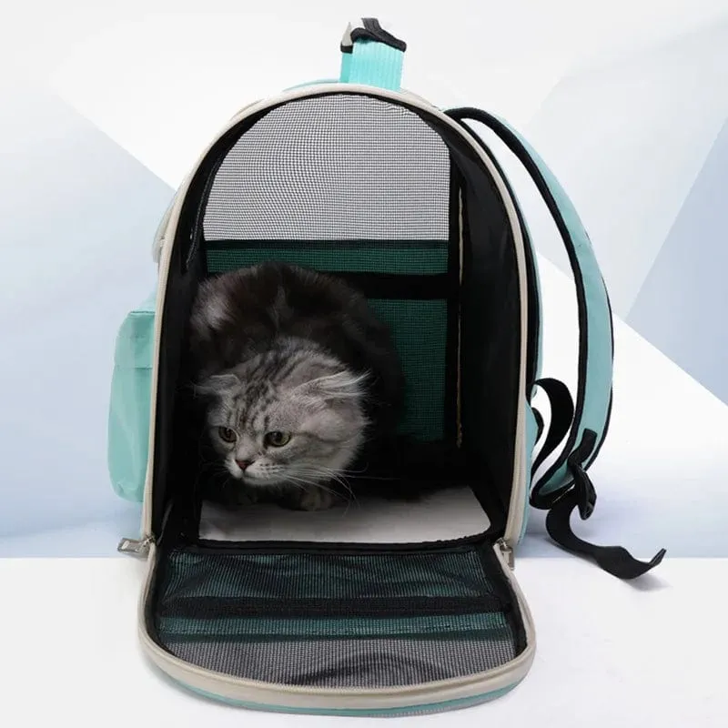 Katzentragetaschen, winddichter Outdoor-Reiserucksack für Katzen, kleine Hunde, Transport-Tragetasche, Katzenrucksackträger mit Kissen