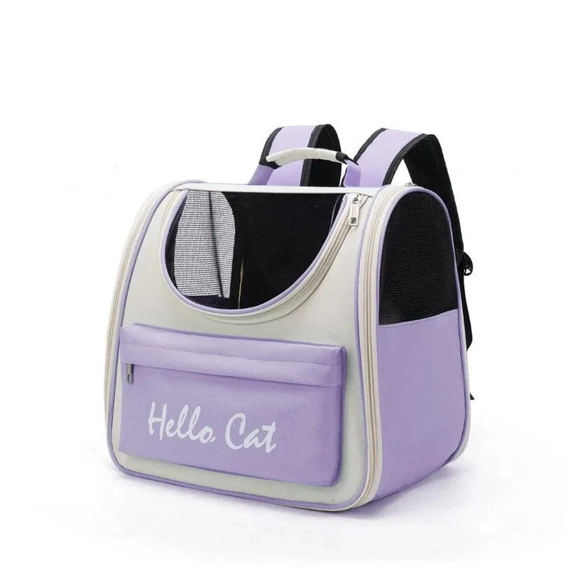 Katzentragetaschen, winddichter Outdoor-Reiserucksack für Katzen, kleine Hunde, Transport-Tragetasche, Katzenrucksackträger mit Kissen