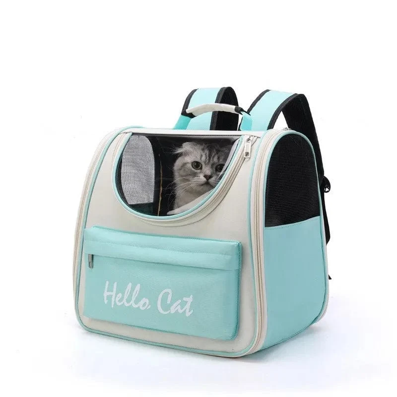 Katzentragetaschen, winddichter Outdoor-Reiserucksack für Katzen, kleine Hunde, Transport-Tragetasche, Katzenrucksackträger mit Kissen