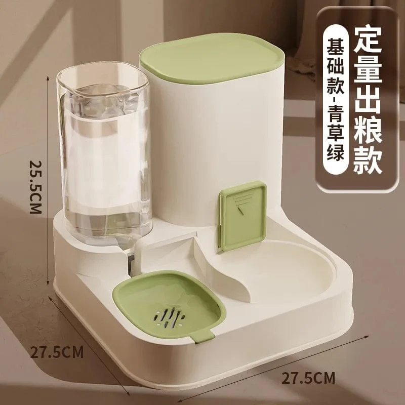 Automatisches Katzenfütterungs- und Wasserfütterungsgerät, Hundenapf, Katzenbecken, 2-in-1-Wasserspender, Katzennapf, Heimtierbedarf