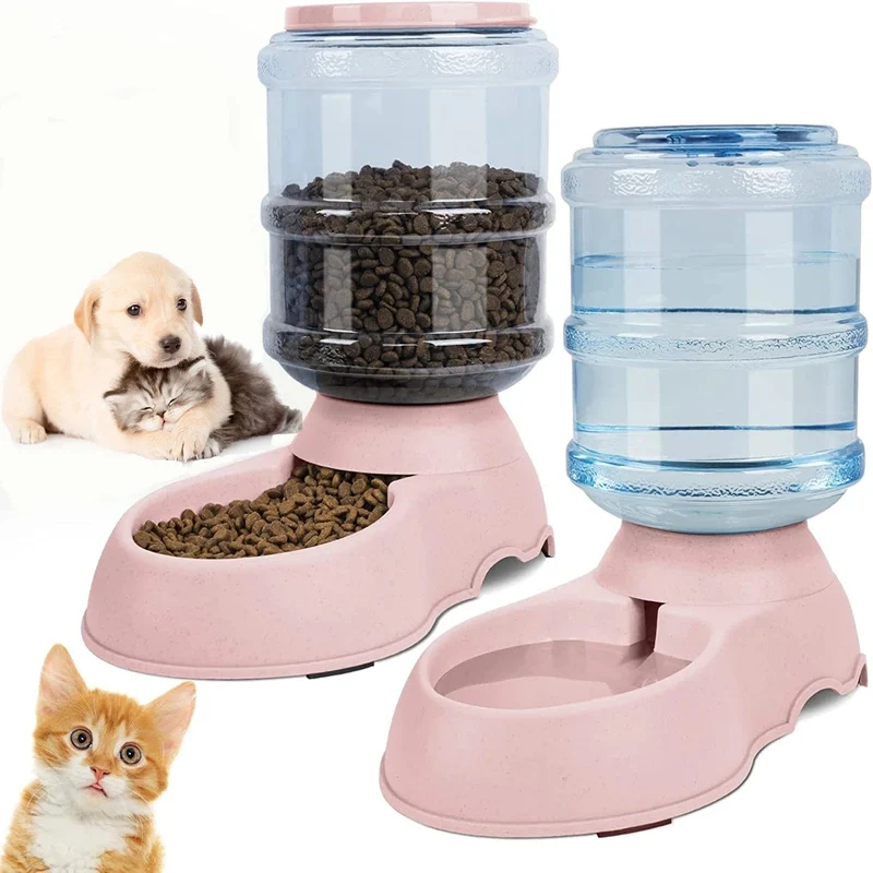 Automatischer Wasserspender, große Kapazität, Futternapf für Haustiere, kleine Hundefutterschüssel, Futternapf für Katzen, Trinknapf für Haustiere, Wassernapf