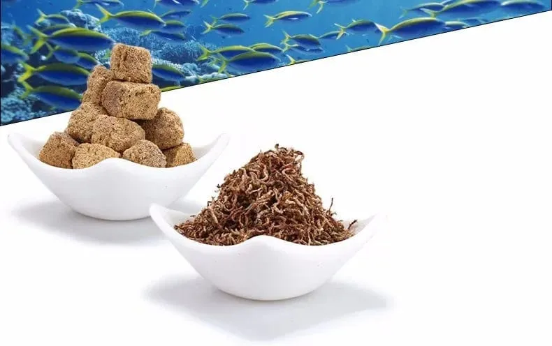 Roter Blutwurm, gefriergetrocknetes Artemia Salina-Fischfutter für alle Arten von tropischen Aquarien, klein