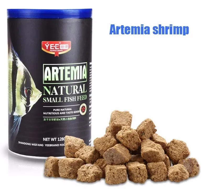 Roter Blutwurm, gefriergetrocknetes Artemia Salina-Fischfutter für alle Arten von tropischen Aquarien, klein