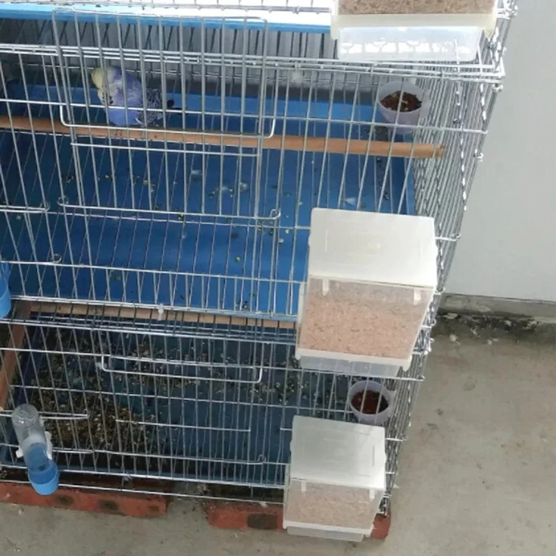 1 Stück Automatischer Futterspender für Vögel, Behälter für Vögel, Papageien, zum Aufhängen, Futterspender für Vögel, Starling, Tigerfell, Pfingstrose, Vogel-Werkzeug, 250/400 g