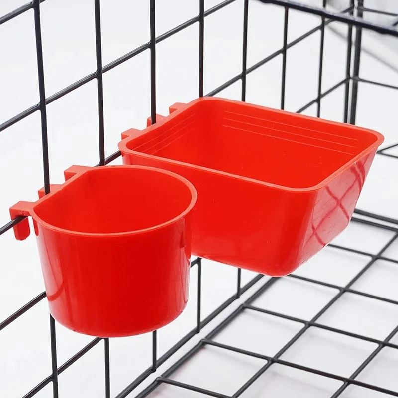 Vogelfutterspender, Wasservogelkäfig, Papagei, Plastiktränken, Wassertränke für Tauben, Wachteln, Hühner, Enten, Näpfe und Tränken, 1 Stück