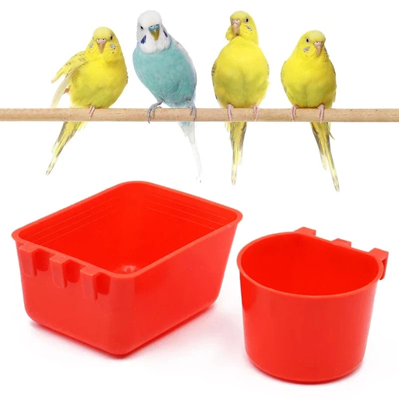Vogelfutterspender, Wasservogelkäfig, Papagei, Plastiktränken, Wassertränke für Tauben, Wachteln, Hühner, Enten, Näpfe und Tränken, 1 Stück