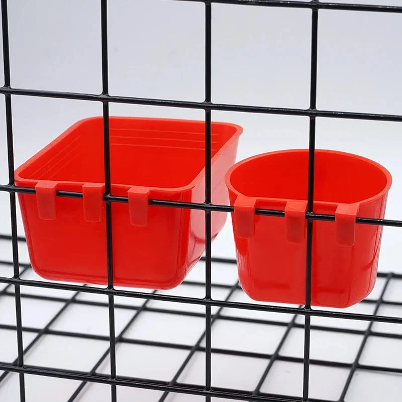 Vogelfutterspender, Wasservogelkäfig, Papagei, Plastiktränken, Wassertränke für Tauben, Wachteln, Hühner, Enten, Näpfe und Tränken, 1 Stück