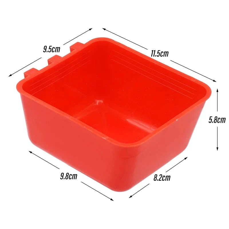 Vogelfutterspender, Wasservogelkäfig, Papagei, Plastiktränken, Wassertränke für Tauben, Wachteln, Hühner, Enten, Näpfe und Tränken, 1 Stück
