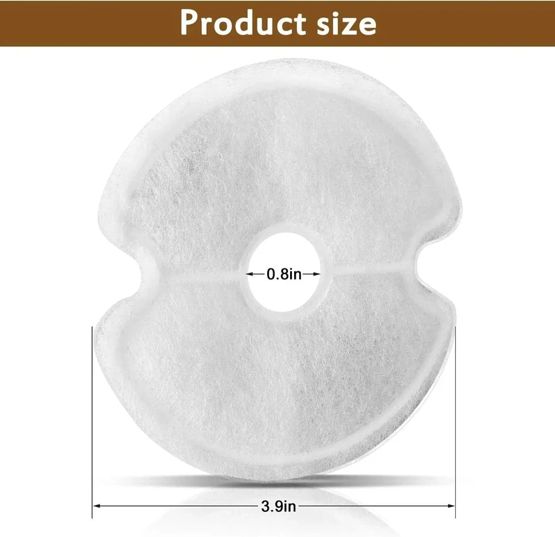 Filter für Katzentrinkbrunnen, Mehrfachfiltration, Ersatzfilter für Haustiertrinkbrunnen, 4/8 Packungen