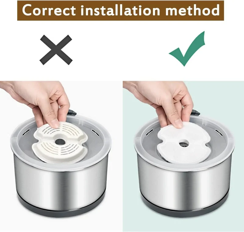 Filter für Katzentrinkbrunnen, Mehrfachfiltration, Ersatzfilter für Haustiertrinkbrunnen, 4/8 Packungen