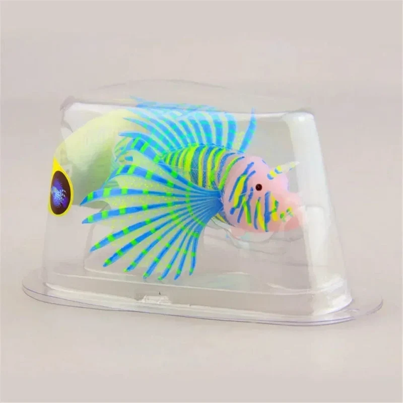 Aquarium Künstliche Leuchtende Feuerfische Aquarium Landschaft Silikon Gefälschte Fische Schwimmende Glow In Dark Ornament Hause Dekoration