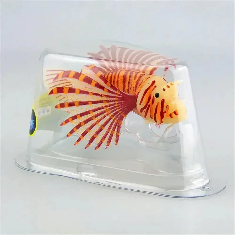 Aquarium Künstliche Leuchtende Feuerfische Aquarium Landschaft Silikon Gefälschte Fische Schwimmende Glow In Dark Ornament Hause Dekoration